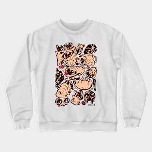 Pugs meeting Crewneck Sweatshirt